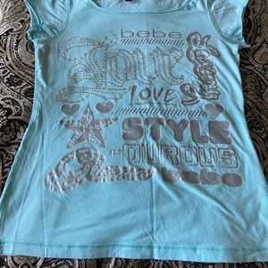 Bebe Shirt with rhinestones